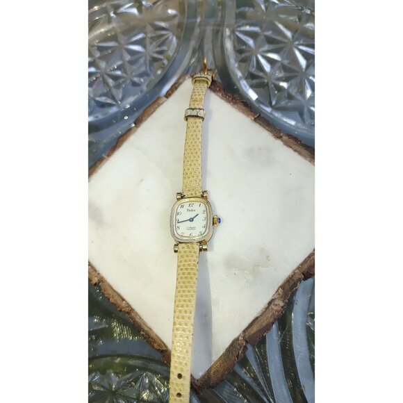 Pedre Wristwatch Leather Strap Gold-Tone Details Manual Wind Timepiece - Picture 10 of 11